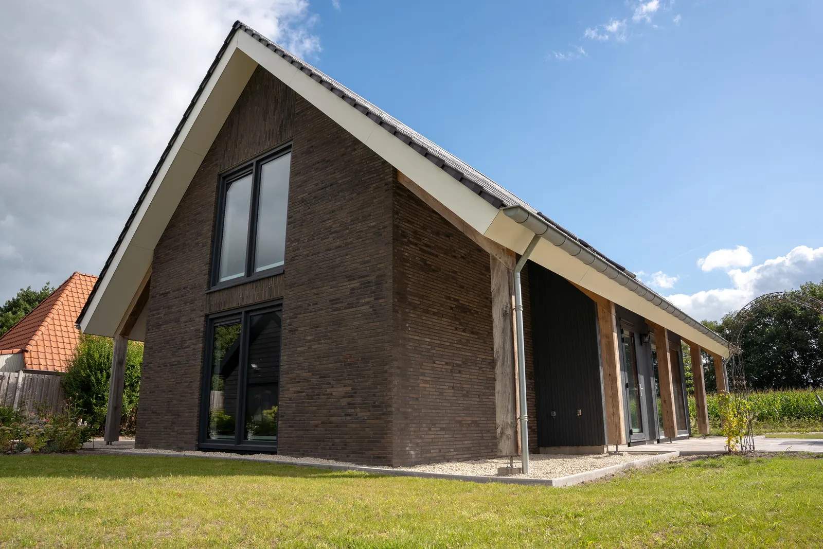 Architectuurfotografie van een nieuwbouwwoning